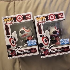 2 X Funko Pop Bullseye STRANGER THINGS COLLAB